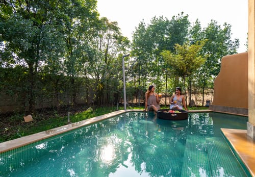Aanandam Villas and Resort | Pet-friendly Cottage With Private Plunge Pool, Patio, Shared Pool Restro & Garden – 1 bedroom villa in Delhi Ncr, Delhi