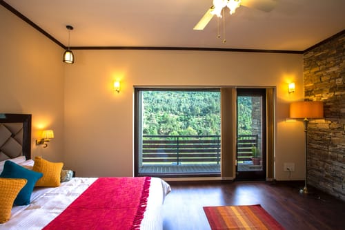 GlenBrook Estate | Hillside 1-BHK Suite & 1 Cottage with Gazebo, Restro & Lounge Area Near Waterfall