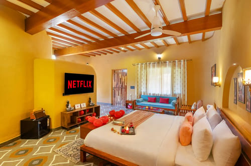 Aanandam Villas and Resort | Pet-friendly Cottage With Private Plunge Pool, Patio, Shared Pool Restro & Garden – 1 bedroom villa in Delhi Ncr, Delhi