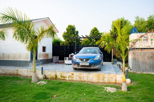 Nathaniel | Pet-friendly 3-BHK Farmhouse With Private Pool, Gazebo & Lush Garden