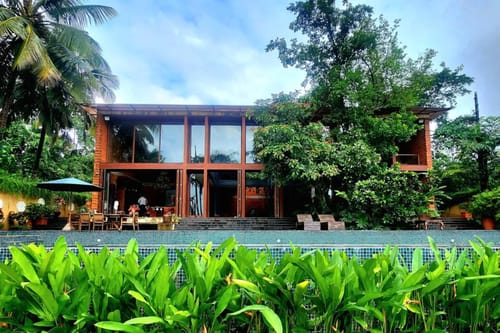 The Glass Villa | 4-BHK | Pvt Infinity Pool | Ent Lounge | Sunken Pit Area – 4 bedroom villa in North Goa, Goa
