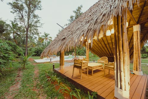 Ananta Bliss Taksu | 2-BHK Villa On 1-Acre of Land with Shared Pool, Gazebo, Garden & a Firepit Lounge