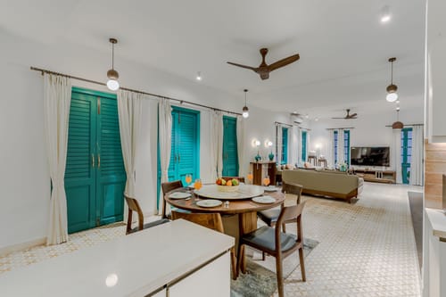 Casa Lotus | 3-BHK Villa with Private Pool, Cosy Nook, Balconies; in a Gated Complex – 3 bedroom villa in North Goa, Goa