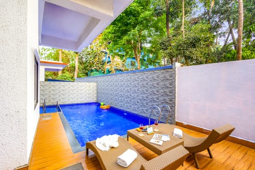 Villa Plume | 4-BHK Pet-Friendly Villa with Private Pool and Sit Out | Near Calangute Beach – 4 bedroom villa in North Goa, Goa