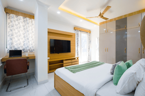 Miyabi Premium Suite | Chic 1-BHK Suite With Common Pool, Terrace & Gym