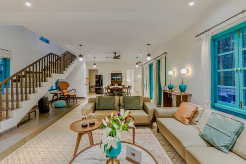Casa Lotus | 3-BHK Villa with Private Pool, Cosy Nook, Balconies; in a Gated Complex – 3 bedroom villa in North Goa, Goa