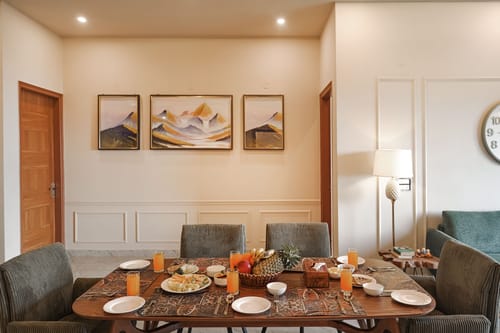 Dochi  |  4-BHK apartment with Hill Views, Living Room, & Balconies – 4 bedroom villa in Kasauli, Himachal Pradesh