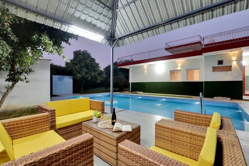 Luxe FarmAcre | Pet-friendly 4-BHK Villa With Private Pool, Garden & Terrace – 4 bedroom villa in Delhi-ncr, Haryana