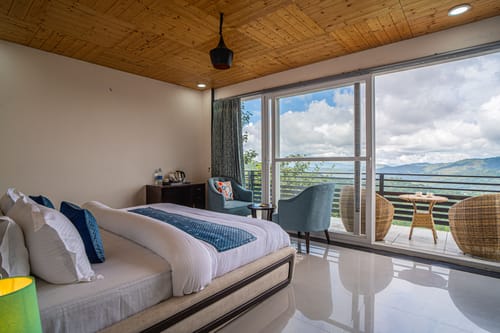 Trio’s Top | Hilltop Pet-friendly 2-BHK with Shared Sit-out Area, Stepped Garden & Hill Views