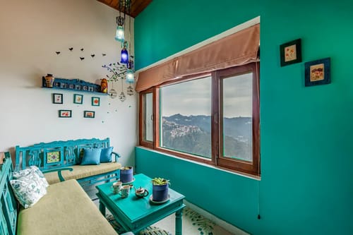 Meridian Oaks Estate | Lounge Areas | Outdoor Area With Hill Views – 1 bedroom villa in Shimla, Himachal Pradesh