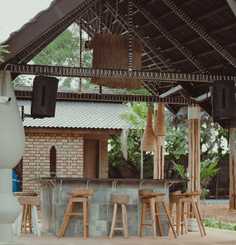 Bali Bay | 2 Balinese-Inspired 2-BHKs & 2 Boho Tents with a Shared Pool, Jacuzzi, Bar Lounge & Cabanas – 6 bedroom villa in Bengaluru, Karnataka