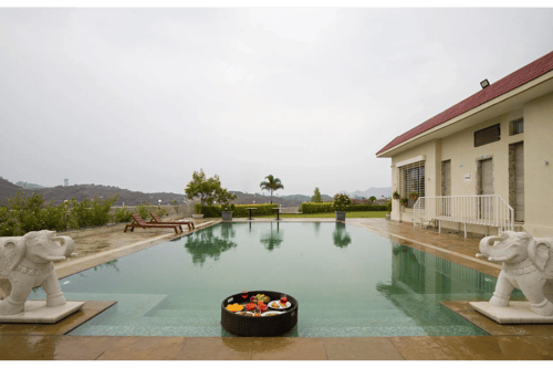 Shourya Celesta | Charming Hilltop 3-BHK Villa With Private Pool, Garden & Terrace – 3 bedroom villa in Udaipur, Rajasthan