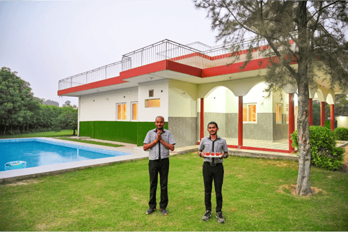 Luxe FarmAcre | Pet-friendly 4-BHK Villa With Private Pool, Garden & Terrace – 4 bedroom villa in Delhi-ncr, Haryana
