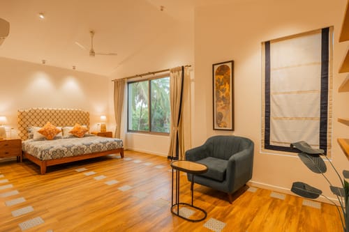 Kensho Marigold | Serene 3-BHK Villa With Common Pool & Lift; Near Popular Beaches
