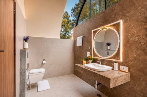 Tanira Farms Moonrise | Contemporary Pet- friendly Igloo Cottage with Pool, Bar and Garden – 1 bedroom villa in Bengaluru, Karnataka