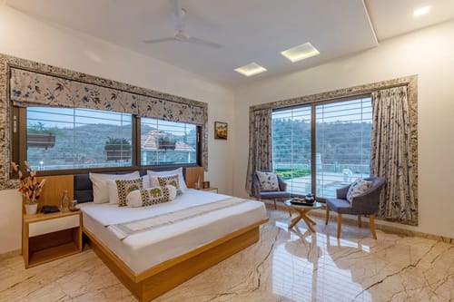 Shourya Celesta | Charming Hilltop 3-BHK Villa With Private Pool, Garden & Terrace – 3 bedroom villa in Udaipur, Rajasthan