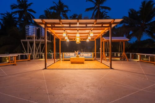 House of Neptune | 3-BHK Retreat with Gazebo & Bar | 10 mtrs from Ashwem Beach