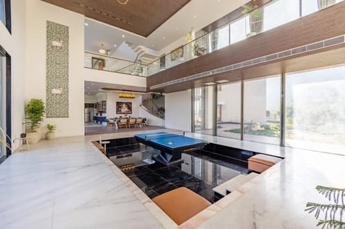 Kvanya Mansion | Regal 5-BHK Getaway With Pvt Pool, Home Theater, Gym & Garden