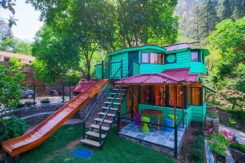 Wooden Log House @ Estate 15 – 2 bedroom villa in Bhimtal, Uttarakhand