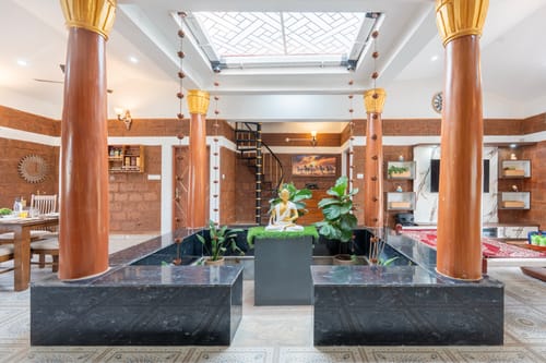 Courtyard Banyan | Rustic 2-BHK Pet-friendly Villa with Pool, Gazebo Amid Banyan Trees | Near Nandi Hills – 2 bedroom villa in Bengaluru, Karnataka