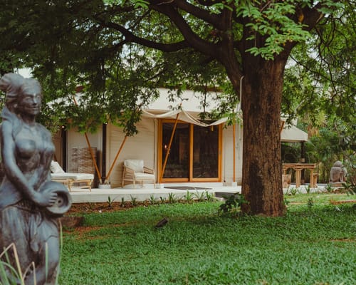 Bali Bay | 2 Balinese-Inspired 2-BHKs & 2 Boho Tents with a Shared Pool, Jacuzzi, Bar Lounge & Cabanas – 6 bedroom villa in Bengaluru, Karnataka