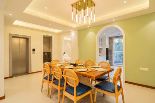Solace Teal | Charming Pet-friendly 5-BHK Getaway With Private Pool | Grand Dining & 2 living spaces