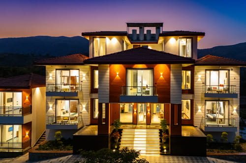 Godan Terra Cove | 6-BHK Retreat with Private Pool, Garden & Elevated Gazebo, featuring Stunning Hill & River Views – 6 bedroom villa in Udaipur, Rajasthan