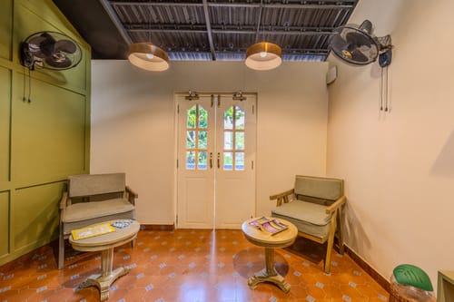 Goan Bliss Junior Suite | Spacious Boutique Suite with Living Room, Private Terrace, Shared Pool, Restro, Spa & Library – 1 bedroom villa in South Goa, Goa