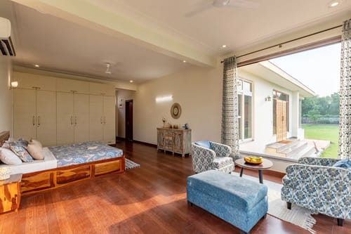 Raga | 2-BHK | Pvt Pool | Garden | Gazebo | Entertainment Lounge | Kids Play Area