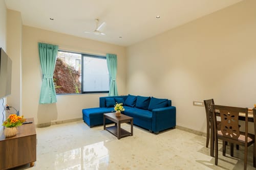 Kamerios Verano | 1-BHK | Common Rooftop Pool | Lift  – 1 bedroom villa in North Goa, Goa