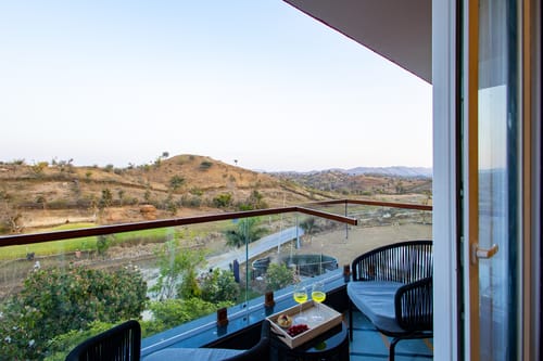 Godan Terra Cove | 6-BHK Retreat with Private Pool, Garden & Elevated Gazebo, featuring Stunning Hill & River Views – 6 bedroom villa in Udaipur, Rajasthan