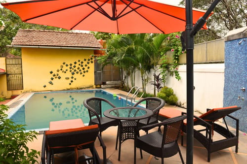 Terra Rosa | Portuguese-styled 4-BHK Villa With Private Pool, Garden, Veranda & Sit-out Area – 4 bedroom villa in North Goa, Goa
