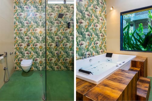 Elevated Suite Room 1 w/ Jacuzzi @ Ever Falls – 1 bedroom villa in Karjat, Maharashtra