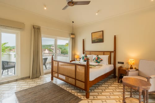 Purple Coral | Luxe 5-BHK Villa With Two Private Pools & Lift Near Chapora Fort