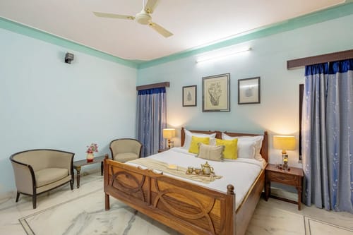 Abhimanyu Mansion Topaz | 2-BHK Haveli | Garden + Sit-Out Area | Central Location – 2 bedroom villa in Udaipur, Rajasthan