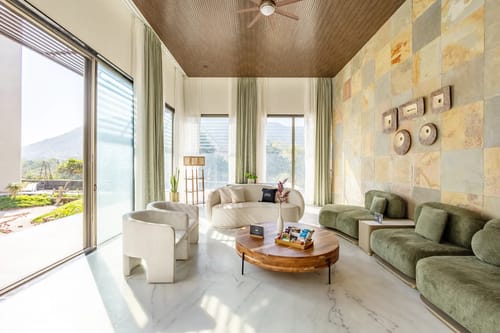 Kvanya Mansion | Regal 5-BHK Getaway With Pvt Pool, Home Theater, Gym & Garden