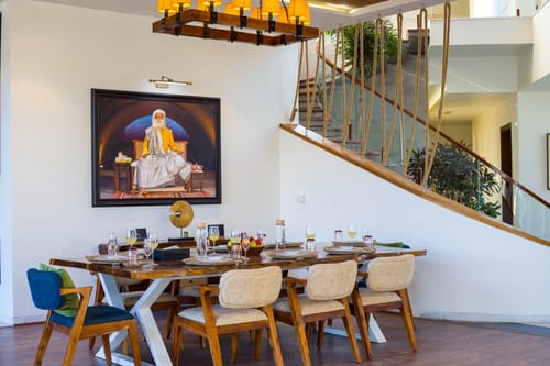 Kvanya Mansion | Regal 5-BHK Getaway With Pvt Pool, Home Theater, Gym & Garden