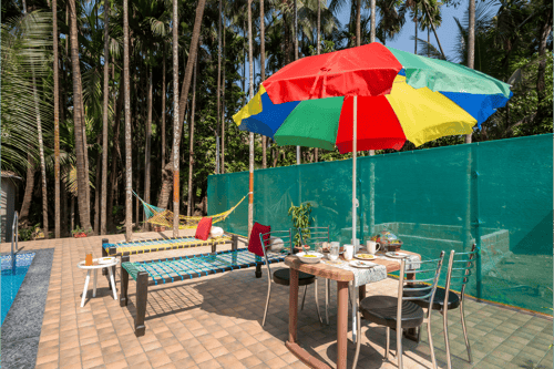 Cabanas Retreat | Tropical 5-BHK Escape Near Revdanda Beach With Private Pool, Garden & Outdoor Dining  – 5 bedroom villa in Alibaug, Maharashtra