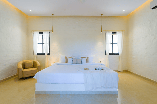 Jade Arbőur | 3-BHK Moroccan-Inspired Villa with Private Pool & Panoramic Hill Views – 3 bedroom villa in Udaipur, Rajasthan