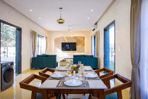 Jade Arbőur | 3-BHK Moroccan-Inspired Villa with Private Pool & Panoramic Hill Views – 3 bedroom villa in Udaipur, Rajasthan
