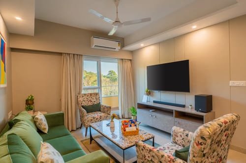 Veera Marina | 3-BHK Penthouse With Terrace, Common Pools & Lift, Near Candolim Beach