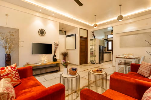 The Jazminn Earthroom | 3-BHK Pet-friendly Apartment with Shared Sit Out Area | Near Bengaluru Palace – 3 bedroom villa in Bengaluru, Karnataka