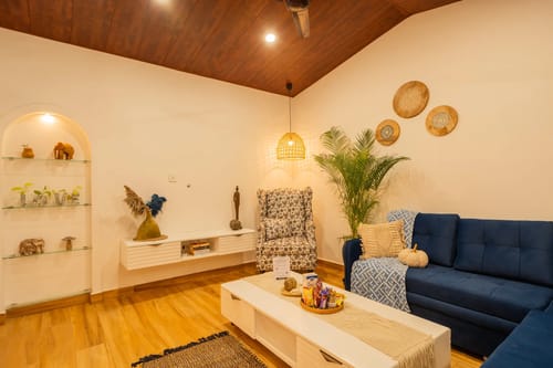 House of Neptune | 1-BHK Boutique Villa | Open Kitchen | Sit-out area | 10 Meters from Ashwem Beach