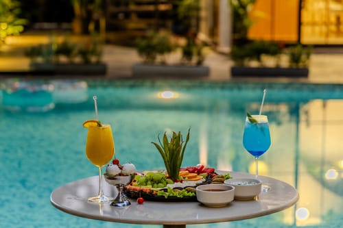 Goan Bliss Junior Suite | Spacious Boutique Suite with Living Room, Private Terrace, Shared Pool, Restro, Spa & Library – 1 bedroom villa in South Goa, Goa