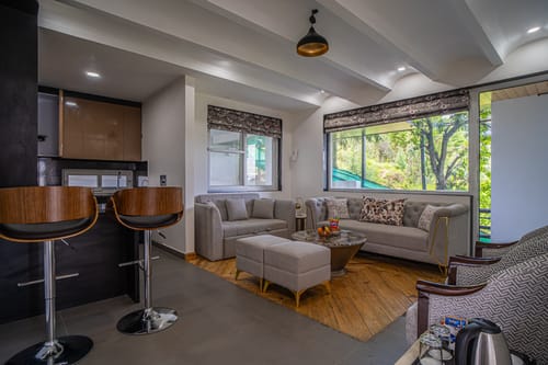 Trio’s Top | Hilltop Pet-friendly 2-BHK with Shared Sit-out Area, Stepped Garden & Hill Views