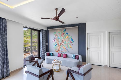 Shreya Blossom Retreat | 4-BHK Villa With Private Pool, Gazebo, Garden, Bar & Scenic Aravali Views