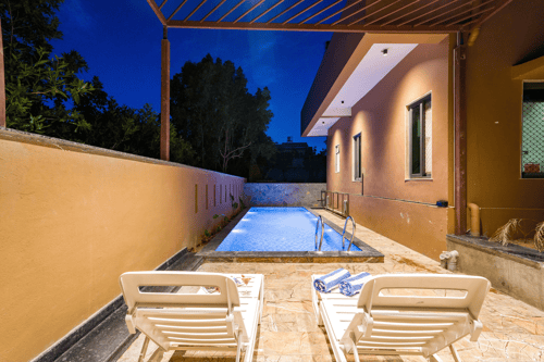 Jeevan Tara Villa | 3-BHK Pet-friendly Retreat: Private Pool, Garden & Scenic Views – 3 bedroom villa in Udaipur, Rajasthan