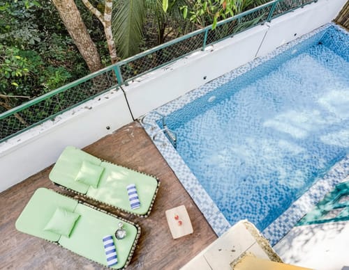 Casa Lotus | 3-BHK Villa with Private Pool, Cosy Nook, Balconies; in a Gated Complex – 3 bedroom villa in North Goa, Goa