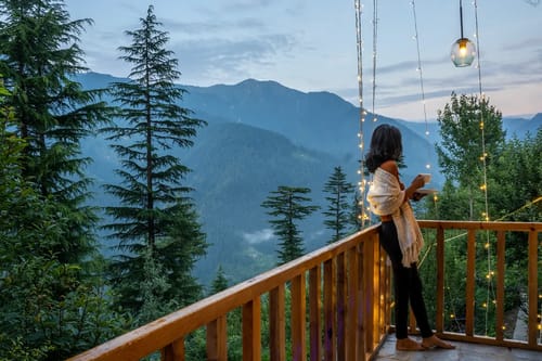 Jibhi Peaks Duplex Cottage With A Hot Tub