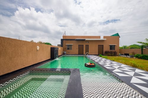 The Bliss Hushwood | 2-BHK Villa With Private Pool, Lush Garden & Poolside Gazebo; Pet-friendly